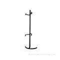 Black Metal Bicycle Display Stand , Outdoor Bicycle Repair Stand